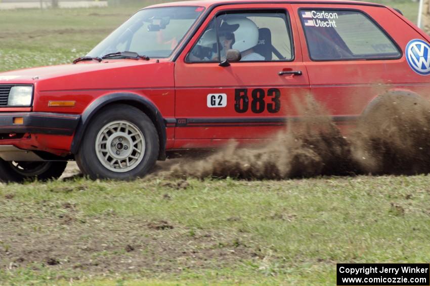 Dan Drury in Brent Carlson's VW GTI