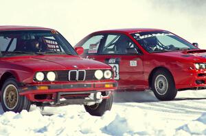 Pete Tavenier / Bruce Powell BMW 318i and the Jay Luehmann / Mark Utecht Subaru Impreza