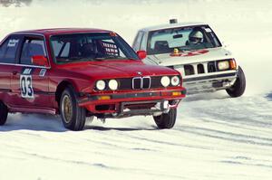Pete Tavenier / Bruce Powell BMW 318i and Dave Kapaun Dodge Omni