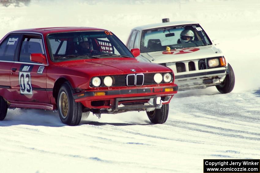 Pete Tavenier / Bruce Powell BMW 318i and Dave Kapaun Dodge Omni