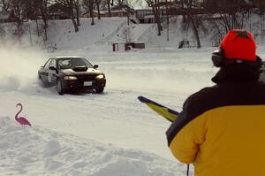 Bob Kosky eyes the Tim Stone / Dan Gervais / Ryan Rose Subaru Impreza