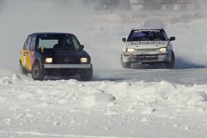 Bill Nelson / Matt Bjorge VW Rabbit and Brent Carlson / Kevin Beck Subaru Impreza