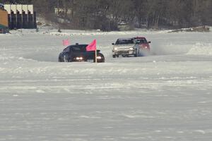 Bonnie Stoehr / Jake Weber Mitsubishi Eclipse, Brent Carlson / Kevin Beck Subaru Impreza and Mark Utecht / Tom Fuehrer Subaru Im