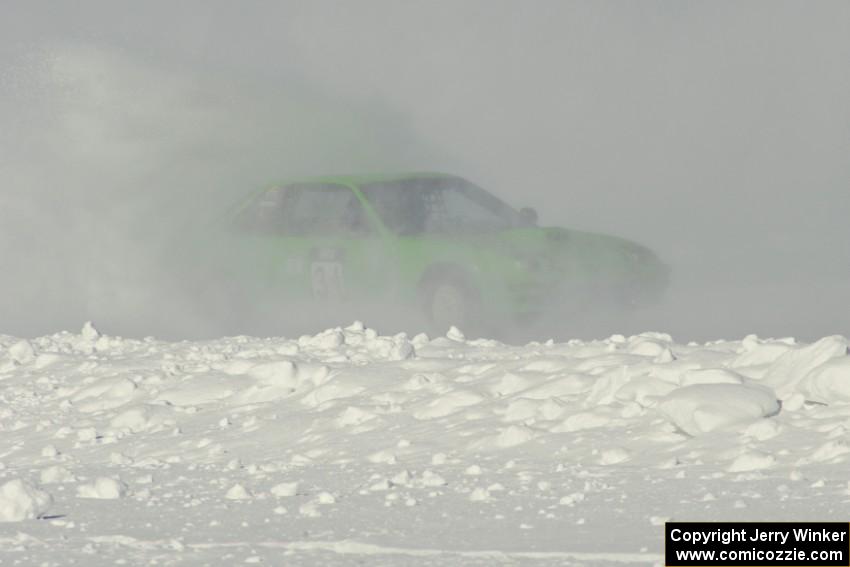 Tim Lynch / Pat Foner Honda Prelude in severe ice dust.