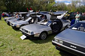 FIVE DeLorean DMC-12s