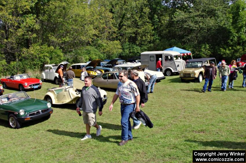 MGs and Citroens everywhere!