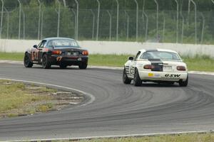 Bruce Andersen II's Spec Miata Mazda Miata is followed by Ray Yergler's ITA Mazda Miata.