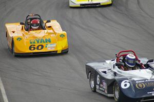 Peter Jankovskis, Tim Gray and Jim Gray during the Spec Racer Ford race.