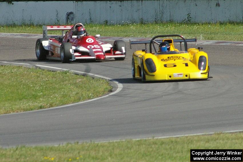 Andrew List's C Sports Racing Radical Prospect and Scott Woodruff's Ralt RT-5/Suzuki Formula Suzuki