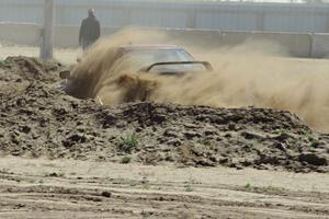 Chuck Johnson's PA Subaru Impreza throws up a cloud of dust