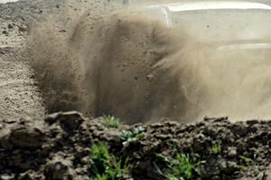 Jacob Kohler's SA Subaru WRX sprays gravel
