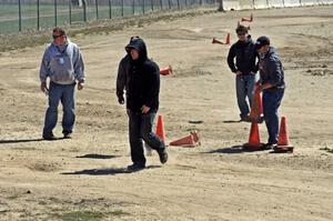 The course is changed after the second set of runs.