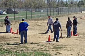 The course is changed after the second set of runs.