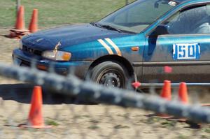 Brian Chabot's MA Subaru Impreza crosses the finish