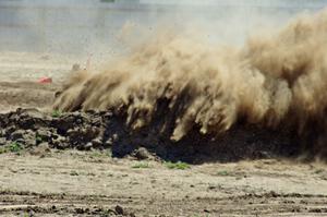 Martin Asao's MA Subaru Impreza throws a cloud of dust