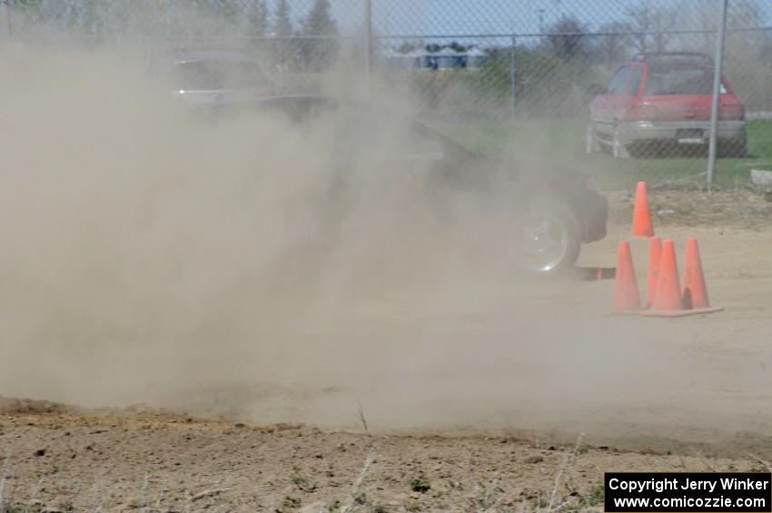 Jesse Lang's MF Honda Civic comes across the finish