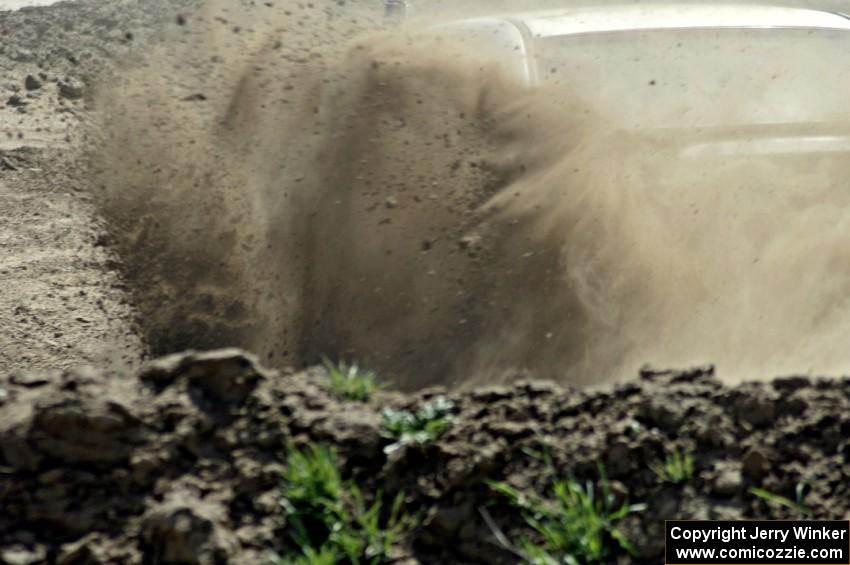 Jacob Kohler's SA Subaru WRX sprays gravel