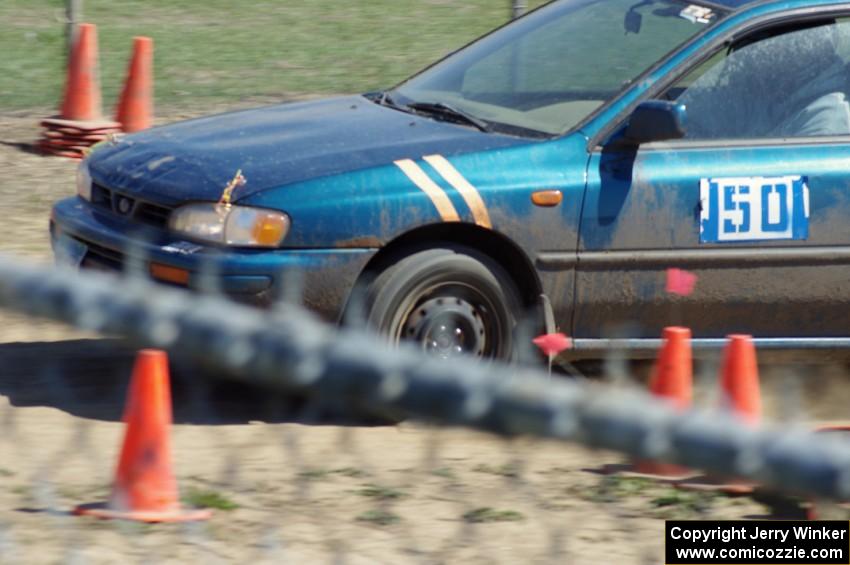 Brian Chabot's MA Subaru Impreza crosses the finish