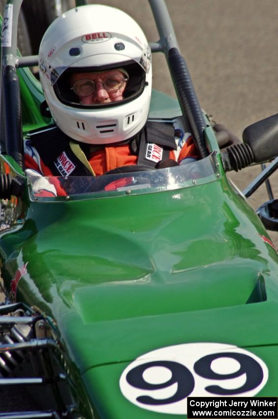 Jeff Ingebrigtson in his Merlyn Mk. 24 Formula Ford