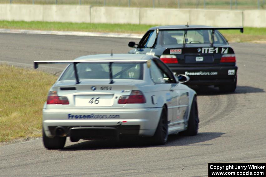 Chris Orr's and Dan Huberty's ITE-1 BMW M3s