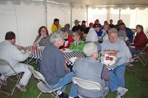 Dinner for the LOL workers at Brainerd International Raceway