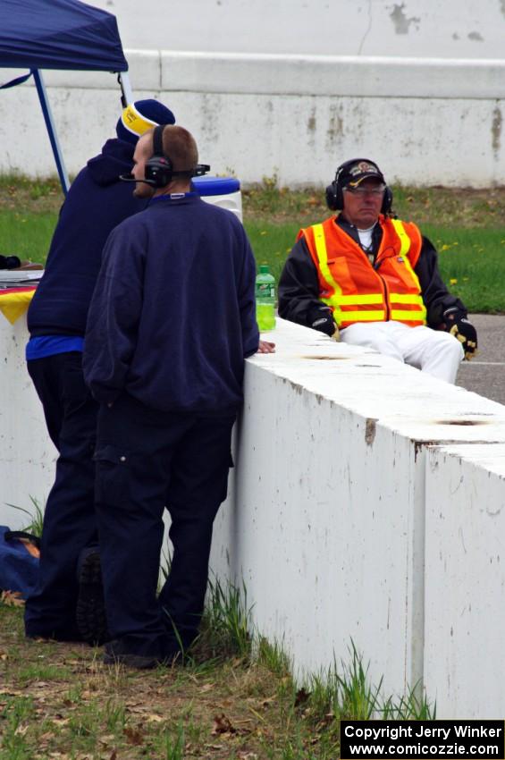 Corner workers at turn 13