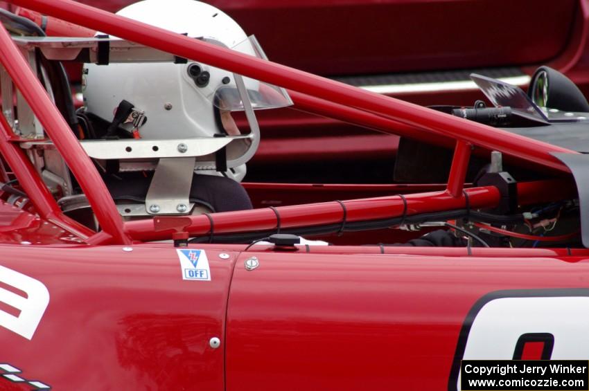 Jon Brakke sits in his E Production Mazda Miata