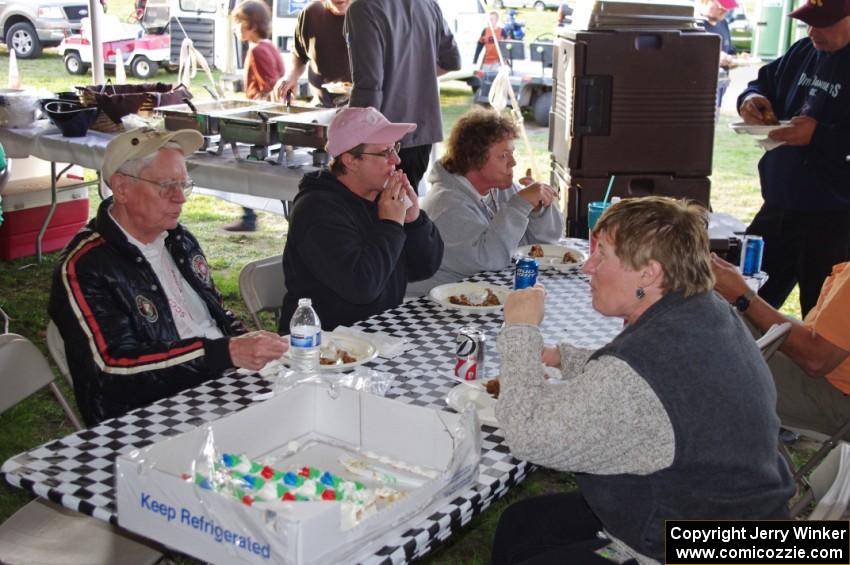 Dinner for the LOL workers at Brainerd International Raceway