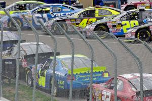 The field lined up to go out for qualifying.