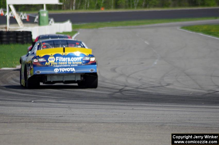 Sergio Peña's Toyota Camry exits turn 13.