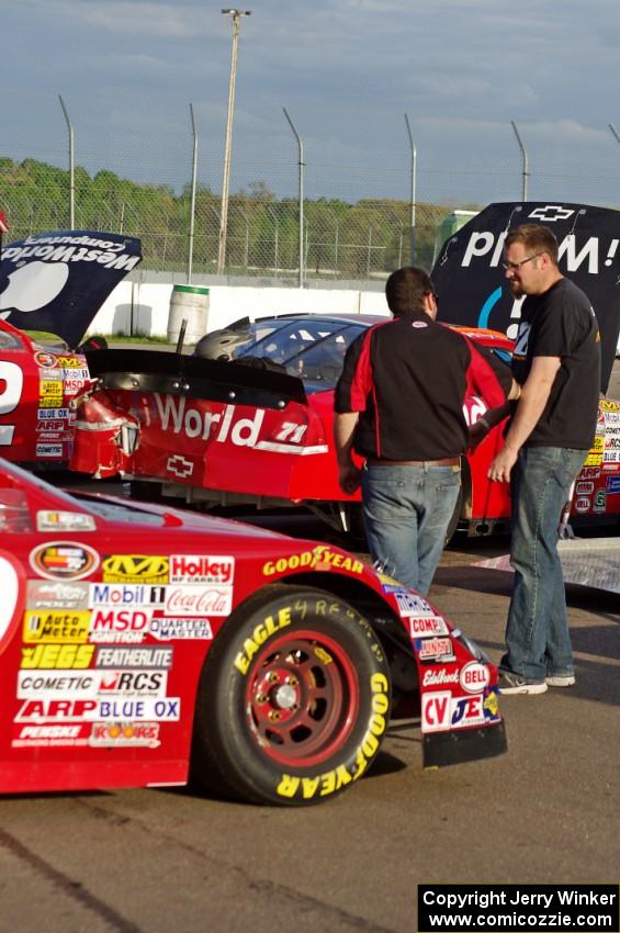 Damage to Daryl Harr's Chevy Impala