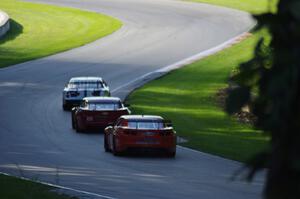 Mike Wilson's Chevy Monte Carlo, Pete Halsmer's Chevy Camaro and Tom Sheehan's Chevy Camaro