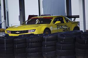 Bob Stretch had his back-up Chevy Camaro parked in the paddock.