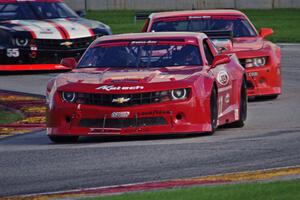 Cameron Lawrence's, Tom Sheehan's and Britt Casey's Chevy Camaros