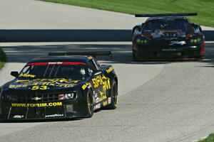 Mel Shaw's Chevy Camaro and Ian Patterson's Chevy Corvette