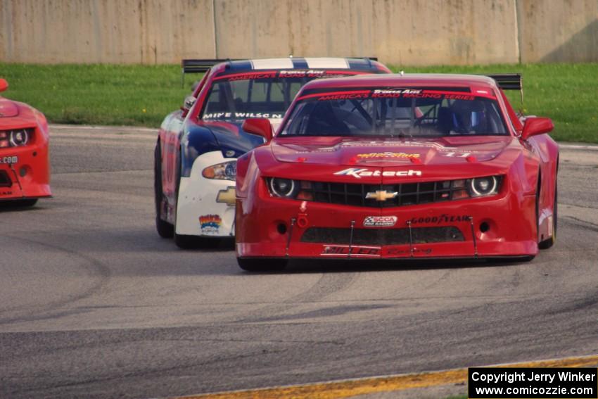 Cameron Lawrence's Chevy Camaro and Mike Wilson's Chevy Monte Carlo