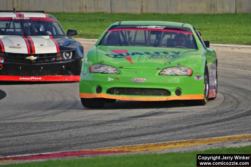 Bill Prietzel's Chevy Monte Carlo and Britt Casey's Chevy Camaro