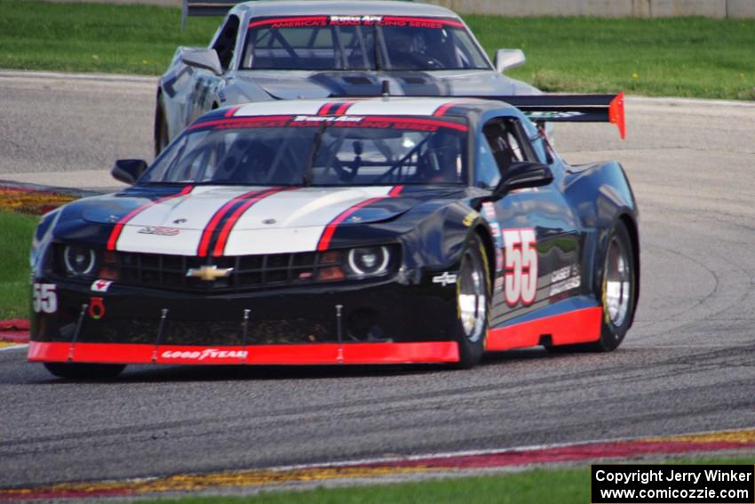 Britt Casey's and A.J. Henriksen's Chevy Camaros