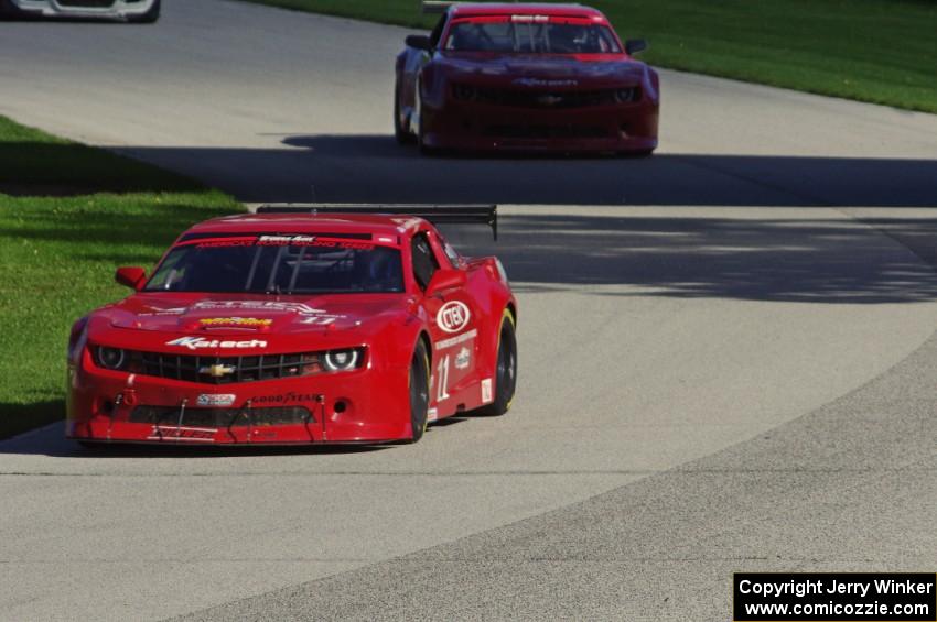 Cameron Lawrence's and Pete Halsmer's Chevy Camaros