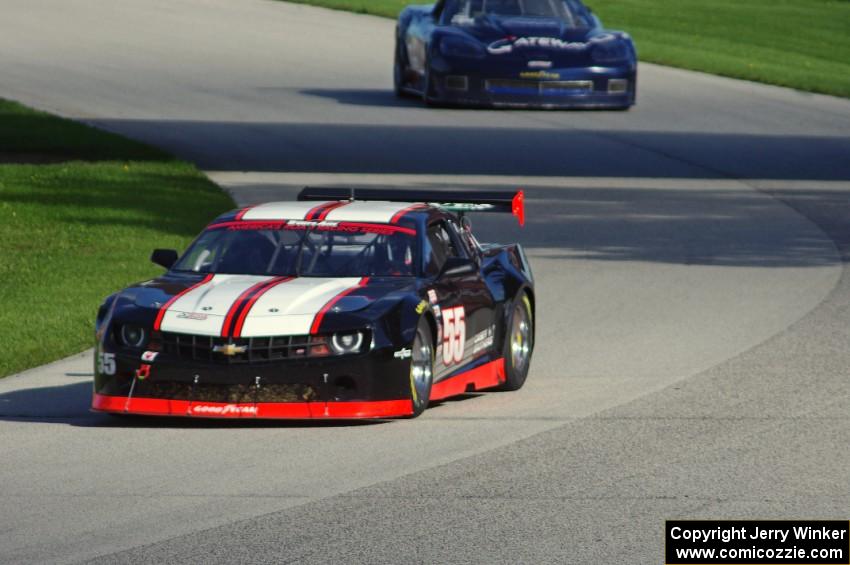 Britt Casey's Chevy Camaro and Blaise Csida's Chevy Corvette