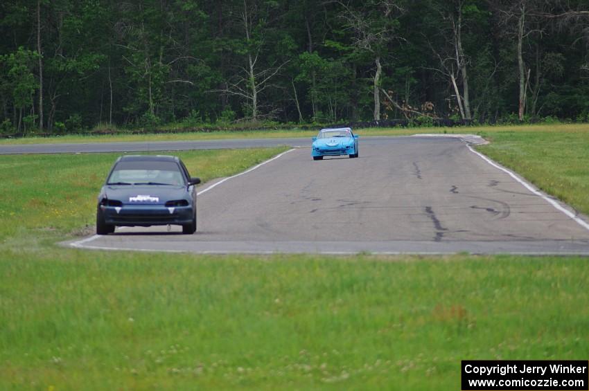 Mayhem Racing Honda Civic and Brain-nerds Porsche 944