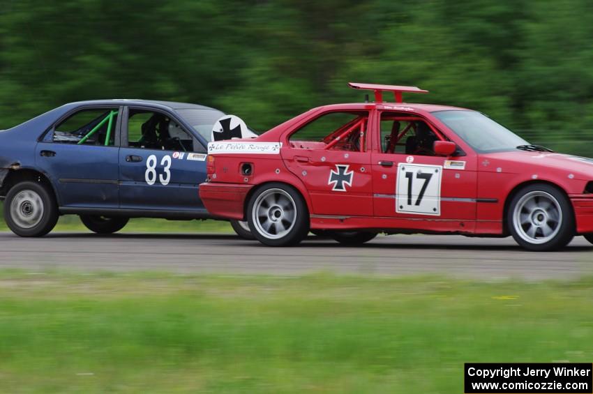 Flying Circus BMW E36 and Mayhem Racing Honda Civic