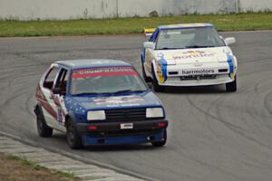 Flyin' Eagles VW GTI and Team Shake and Bake Toyota MR-2