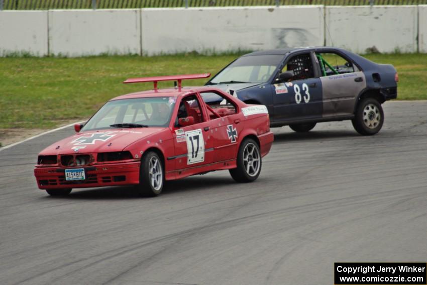 Flying Circus BMW E36 and Mayhem Racing Honda Civic