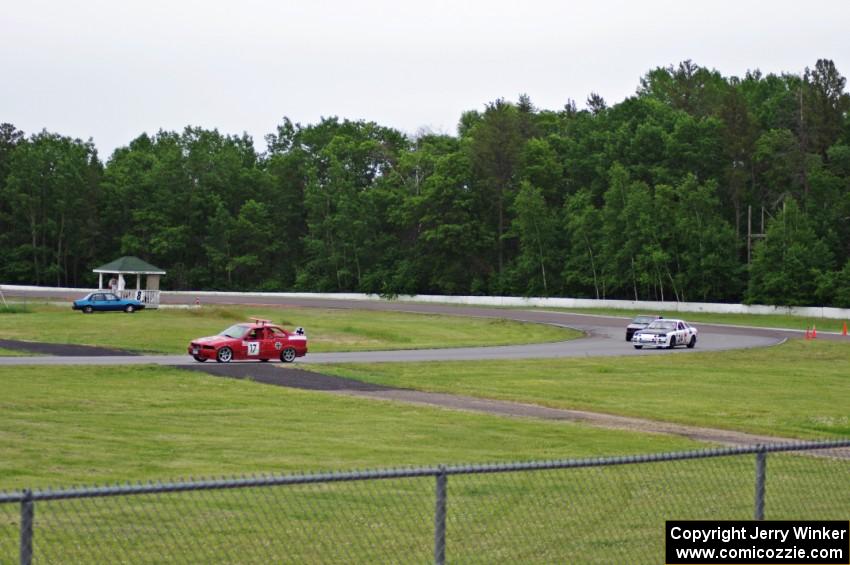 Flying Circus BMW E36, Bear Patrol Lexus SC400 and another unidentified car.