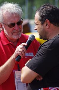 Tony Ave is interviewed prior to qualifying.