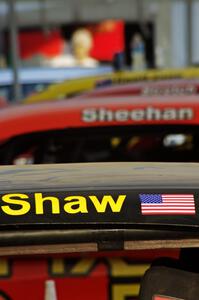 The Fix Rim Chevy Camaros in the paddock after the race on Saturday.