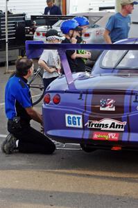 Chuck Cassaro's Panoz GTS after the first race on Saturday.