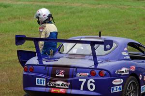 Chuck Cassaro's Panoz GTS is a DNF at turn 4.