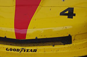 Tony Ave's Chevy Corvette after the second race on Sunday.